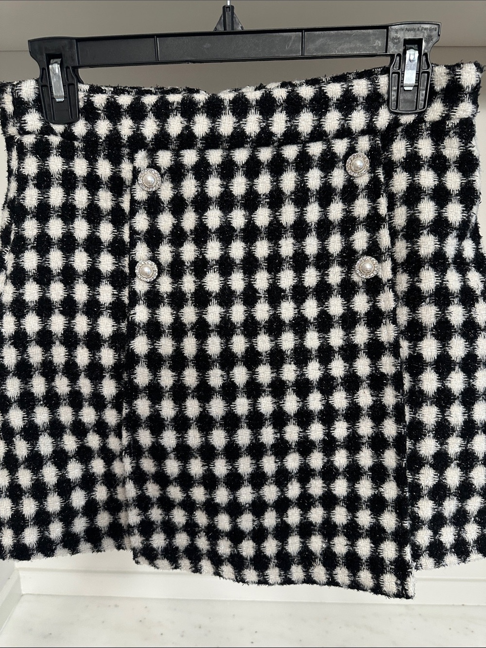 GB girls size 14 black and white skirt. Great condition